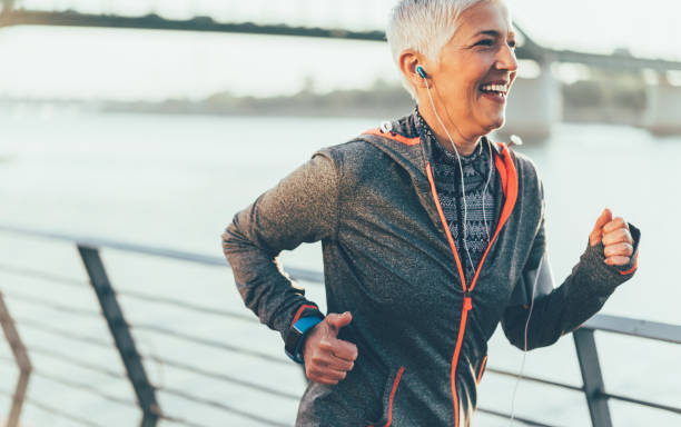 istock Athletic senior woman running 1091921914