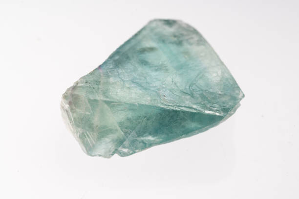 istock Fluorite mineral stone sample with white background 1091937098