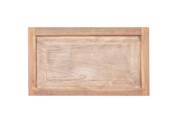 istock Close up empty old wood sign texture in natural patterns isolated on white background with clipping path 1091940068