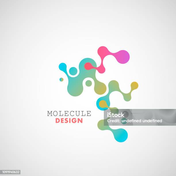 Abstract Molecule Vector Design Template Stock Illustration - Download Image Now - Flower, Abstract, Advertisement