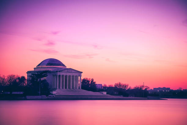 istock Sunset at the Jefferson Memorial, Washington DC 1091942330