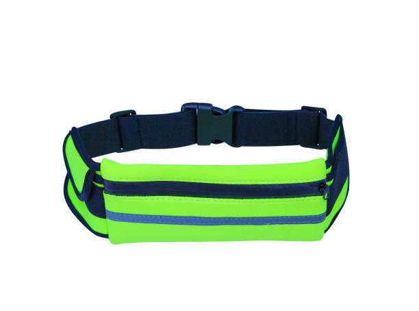 istock Green waist bag isolated on white background 1091942510