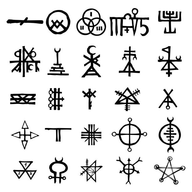 1,000+ Wiccan Pentagram Stock Illustrations, Royalty-Free Vector ...