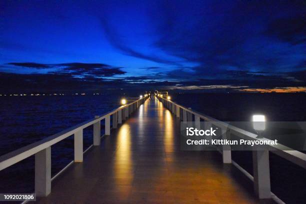 The Bridge And Blue Sky Stock Photo - Download Image Now - Active Lifestyle, Activity, Adult