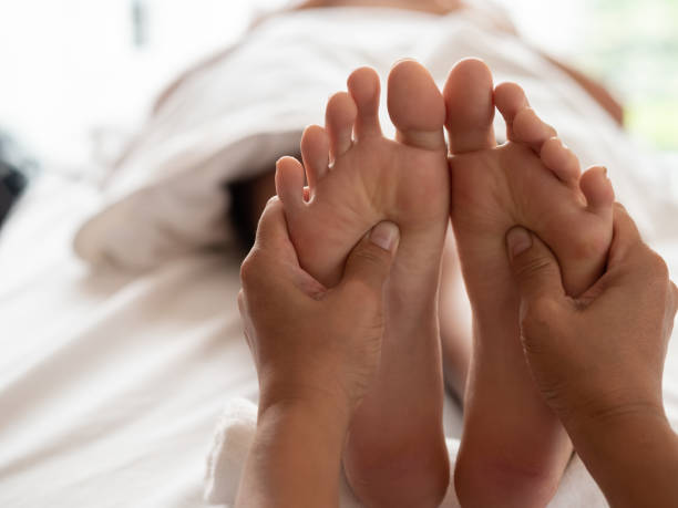 istock Close-up Foot massage in spa salon 1092022174