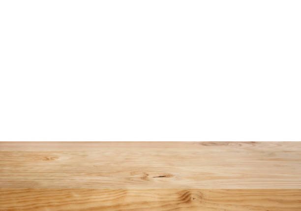 istock Beautiful texture wood table top texture on white background 1092022228