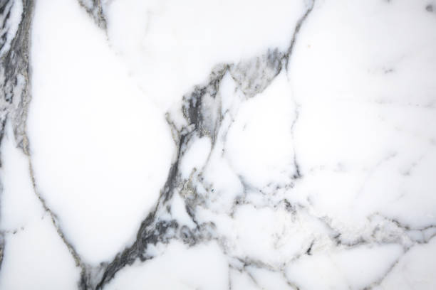 白とグレーの自然の抽象的な大理石テクスチャ - marble white cracked painterly effect ストックフォトと画像