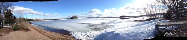 istock Canadian winter lake panoramic 1092041816