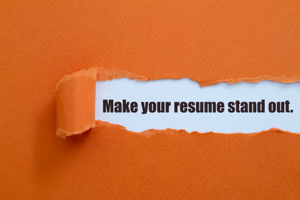 Make your resume stand out. stock photo