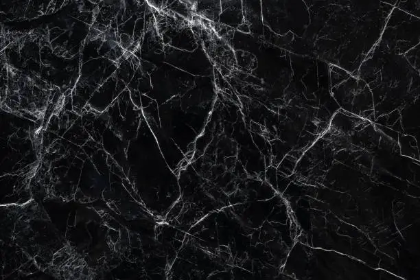 Black marble stone Texture Nature abstract background Floor tile decoration