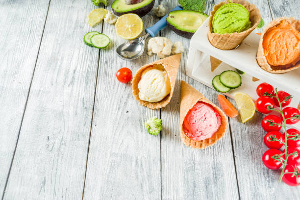 istock Trendy colorful vegetable ice cream 1092069498