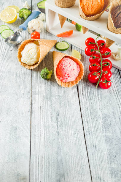 istock Trendy colorful vegetable ice cream 1092069616