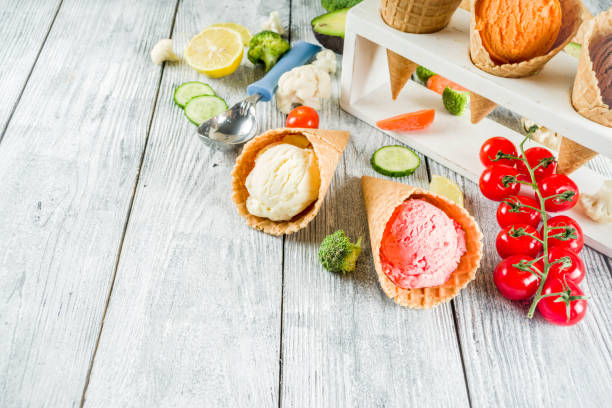 istock Trendy colorful vegetable ice cream 1092069634
