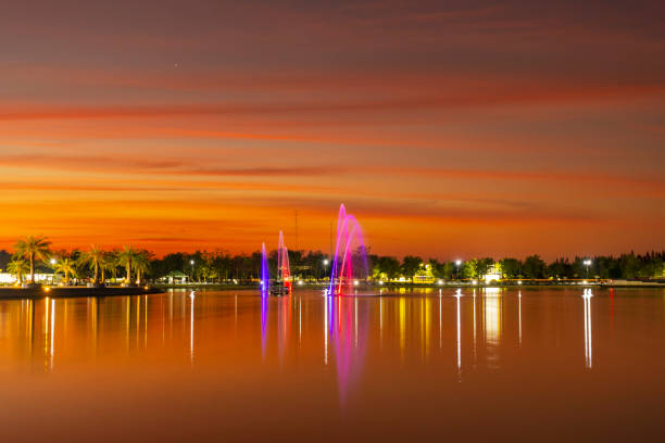 istock The fountain and sky. 1092074748