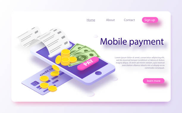 istock Isometric online payment online concept. Concept of mobile payments, personal data protection. 1092080208