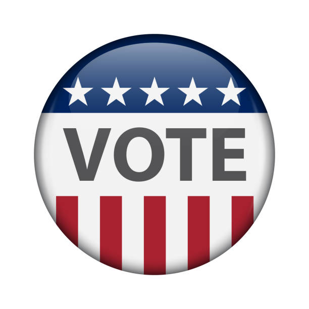 istock United States elections. US midterm elections 2018: the race for Congress. Election Pin Button, Badge. 1092081318