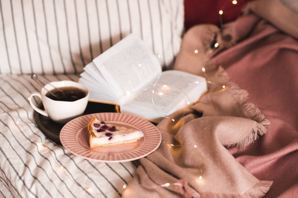 Cup of tea with cake