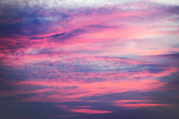 istock Young Moon at the Sunset 1092099960