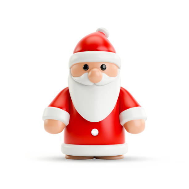 a sweet little Santa Clause figure stock photo