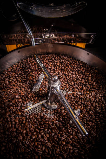 istock Freshly Roasted Coffee Beans in Mixer 1092101422