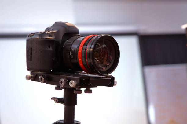 istock Makeup cosmetic at home. Focus on tripod mounted camera screen showing . In front of the camera to recording vlog video live streaming at home.Business online influencer on social media concept. 1092110090