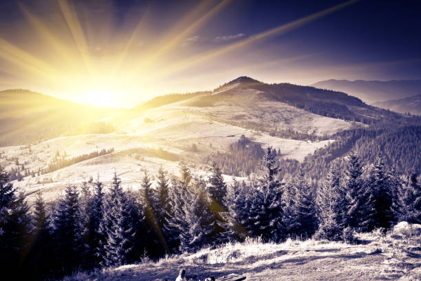 istock Majestic sunset in the mountains landscape. 1092110634