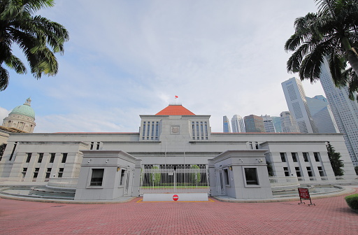 Singapore - November 18, 2018: Parliament of Singapore in Singapore.