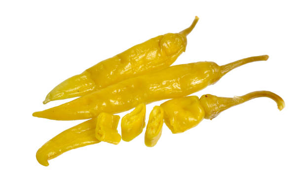 istock Pickled Macedonian or Greek hot pepper. Isolated on white nackground 1092117948