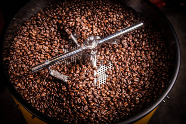 istock Freshly Roasted Coffee Beans in Mixer 1092119470