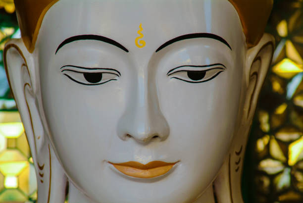 Buddha statue at Schwedagon temple, Yangon, Myanmar