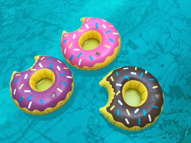istock High Angle View Of Inflatable Ring Floating On Swimming Pool 1092121864