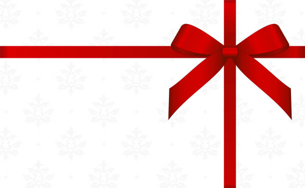 istock Invitation, Greeting or Gift Card With Red Ribbon And A Bow.  Gift Voucher Template with  place for text. 1092124198