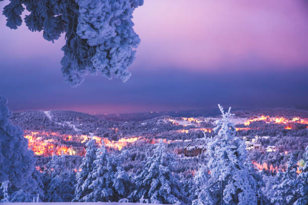 istock Mountain lights in the early morning 1092128606