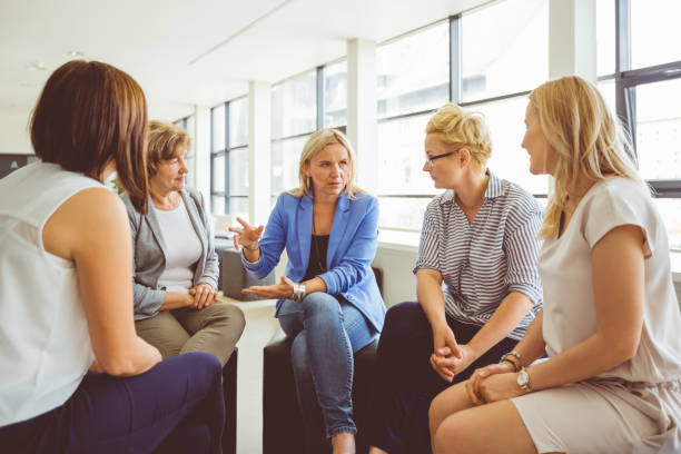 istock Group of women discussing at the training 1092130930