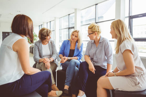 istock Group therapy session of women 1092131420