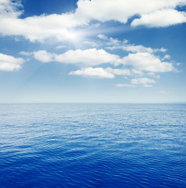 istock Seascape with beautiful clouds and turquoise ocean 1092134270