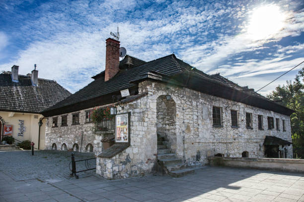 KAZIMIERZ DOLNY, POLAND. OCTOBER 08, 2015: Synagogue building - built in the second half of the 18th century.