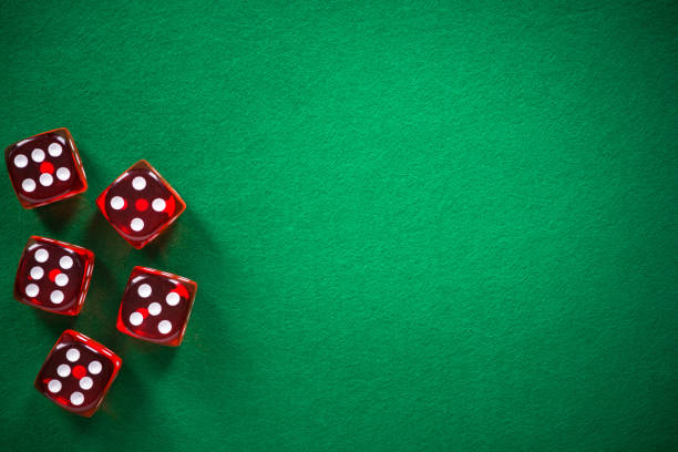 closeup up on some dice from vegas