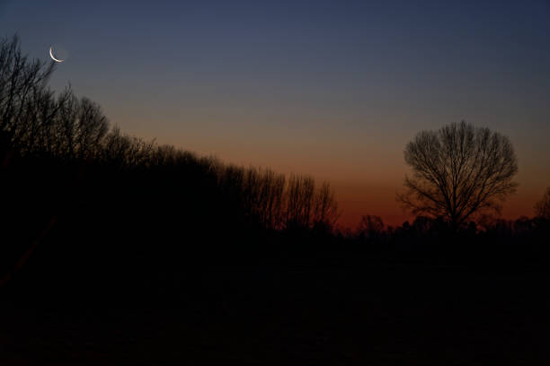 istock Sunrise in field with a cloudy sky 1092143972