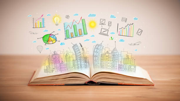 istock drawing of a business scheme on an opened book 1092148792