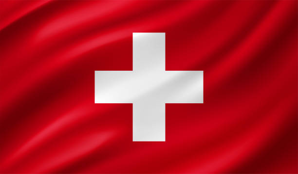 illustrations, cliparts, dessins animés et icônes de drapeau de la suisse - rust free