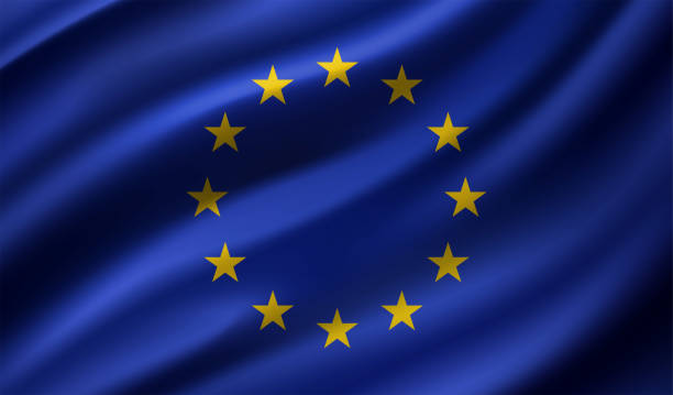 eu の旗 - european union flag点のイラスト素材／クリップアート素材／マンガ素材／アイコン素材