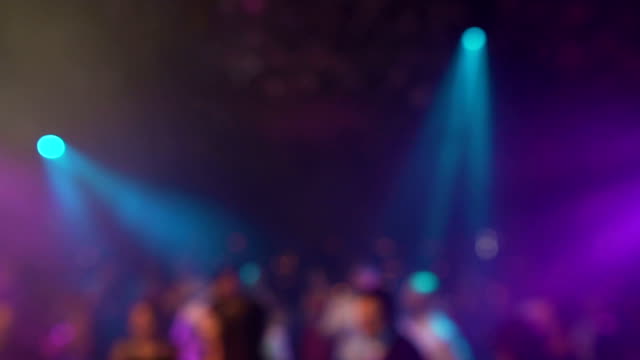 Defocus Party Lights in night club - Abstract Background