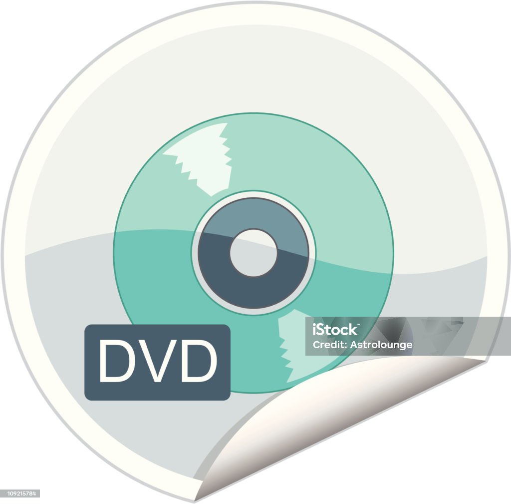 Lettore dvd - arte vettoriale royalty-free di Appiccicoso