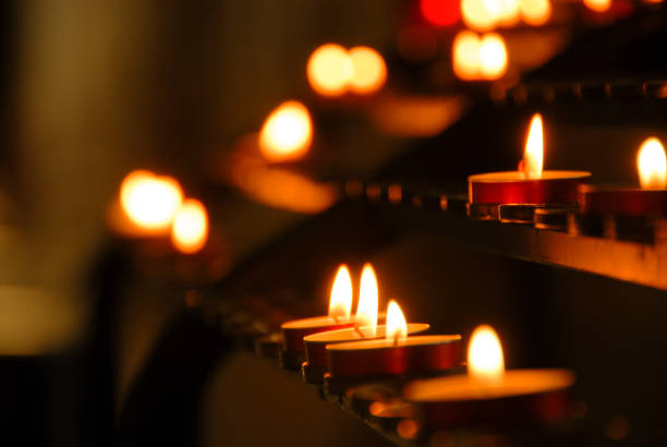 istock Candles in Winchester Cathedral 1092159332