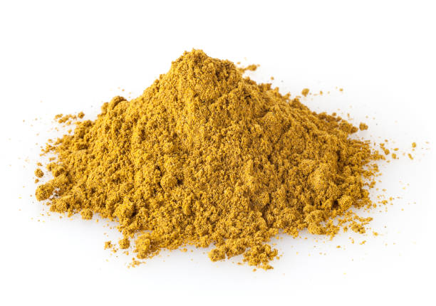 istock Pile of curry powder isolated on white background 1092159480