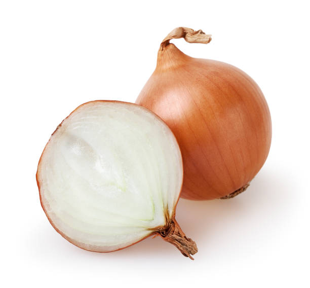 istock Onion bulbs isolated on white background with clipping path 1092159508