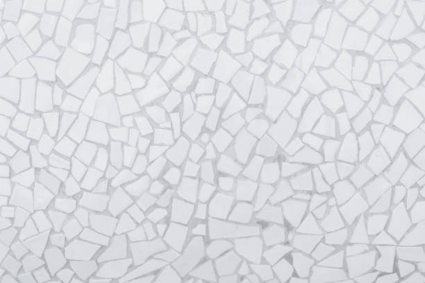 istock Broken tiles mosaic seamless pattern. White and Grey the tile wall high resolution real photo or brick seamless and texture interior background. 1092167680