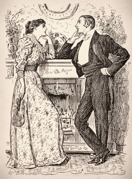 Young Couple - Victorian Era Magazine Illustration