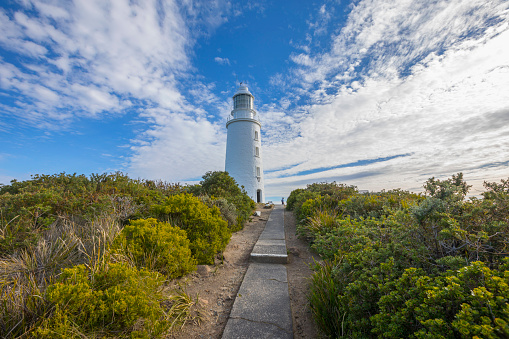 Bautiful lighthouse at Bruny Island Tasmania.